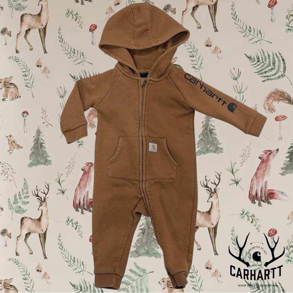 Carhartt Tan Fleece Zip-Up Coverall